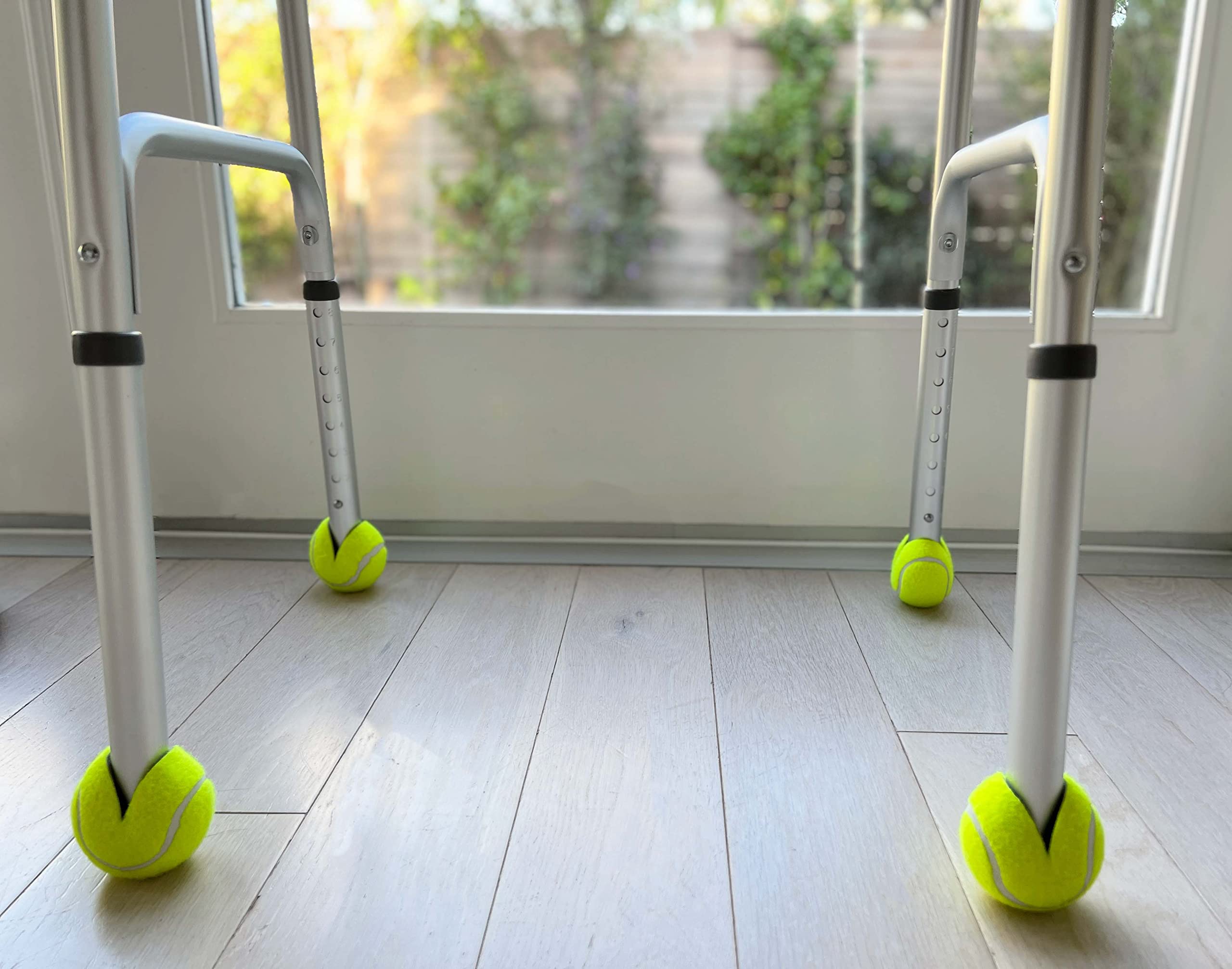 AMERICAN HOSPITAL SUPPLY AHS Tennis Balls for Walker Legs Tennis Balls for Walkers for Seniors Complete Support & Surface Protection | Pair of 2 Precut (Yellow) - Image 5