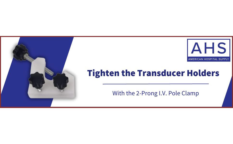 American Hospital Supply IV Pole Clamp | 3 Prong for IV Pole Attachment transducer Holder Connector Tighten The clamp - 2 Prong (3 in) - Image 7
